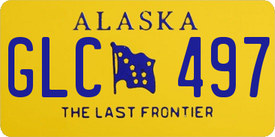 AK license plate GLC497