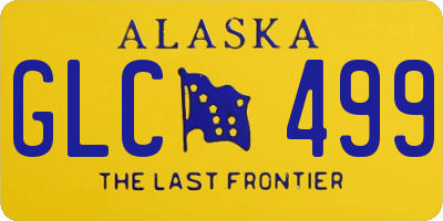 AK license plate GLC499