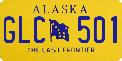 AK license plate GLC501