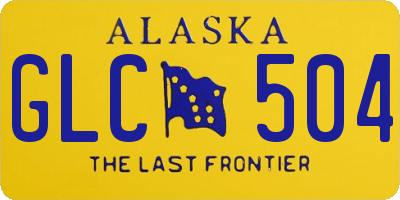 AK license plate GLC504