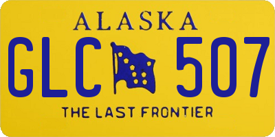 AK license plate GLC507