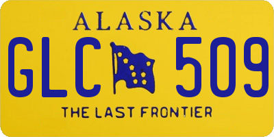 AK license plate GLC509