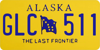 AK license plate GLC511