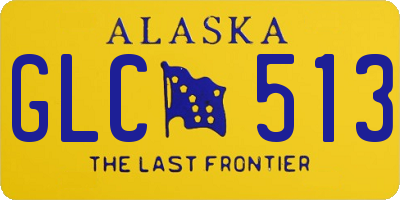 AK license plate GLC513