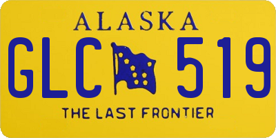 AK license plate GLC519