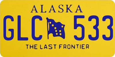 AK license plate GLC533
