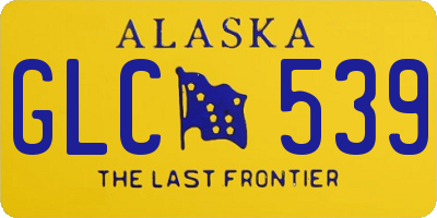 AK license plate GLC539