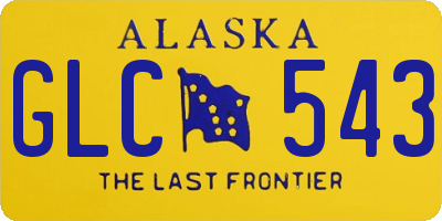 AK license plate GLC543