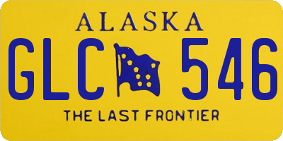 AK license plate GLC546