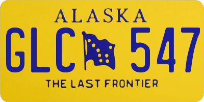 AK license plate GLC547