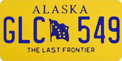 AK license plate GLC549