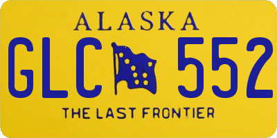 AK license plate GLC552
