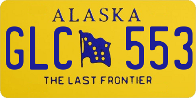AK license plate GLC553