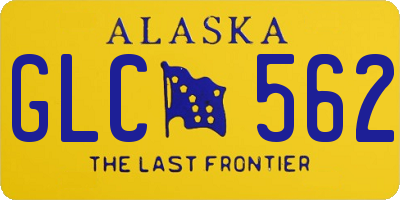 AK license plate GLC562