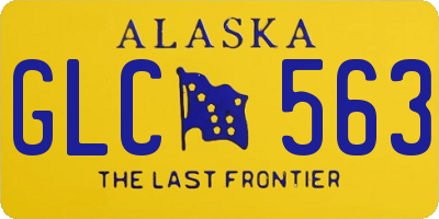 AK license plate GLC563