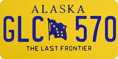 AK license plate GLC570