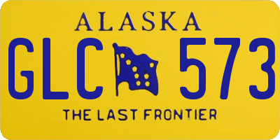 AK license plate GLC573