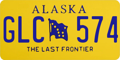 AK license plate GLC574