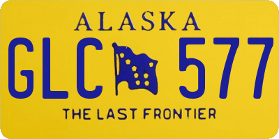 AK license plate GLC577