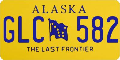 AK license plate GLC582