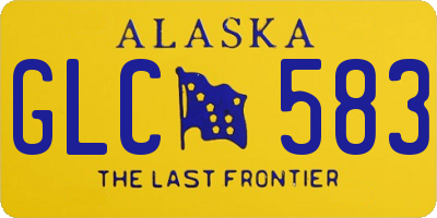 AK license plate GLC583