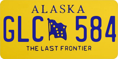 AK license plate GLC584