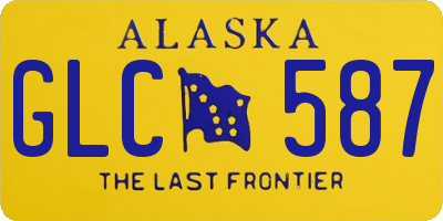 AK license plate GLC587