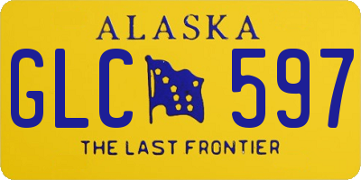 AK license plate GLC597