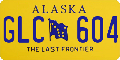 AK license plate GLC604