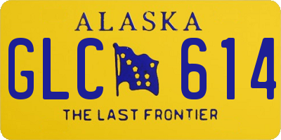 AK license plate GLC614