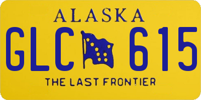 AK license plate GLC615