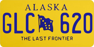 AK license plate GLC620