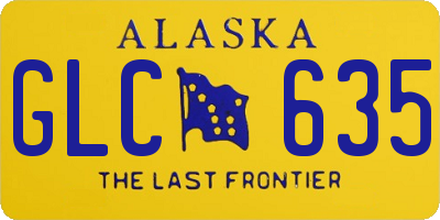 AK license plate GLC635