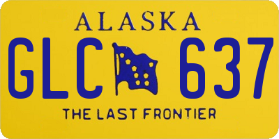 AK license plate GLC637
