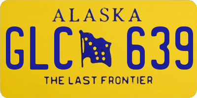 AK license plate GLC639