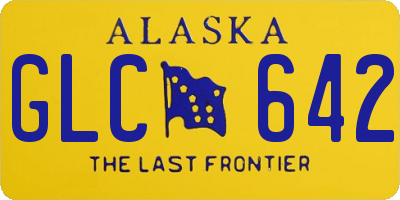 AK license plate GLC642