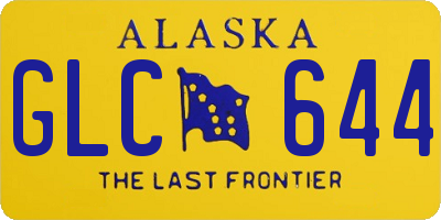 AK license plate GLC644