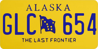 AK license plate GLC654