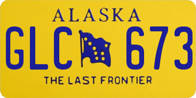 AK license plate GLC673