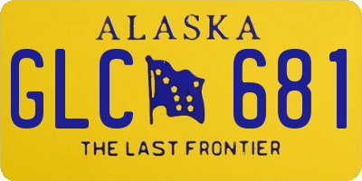 AK license plate GLC681