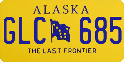 AK license plate GLC685