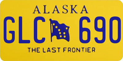 AK license plate GLC690