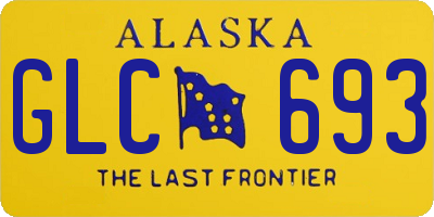 AK license plate GLC693
