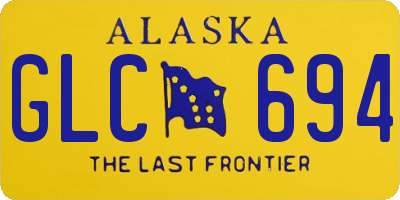 AK license plate GLC694