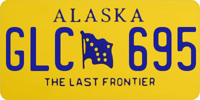 AK license plate GLC695