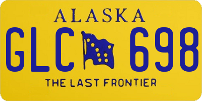 AK license plate GLC698
