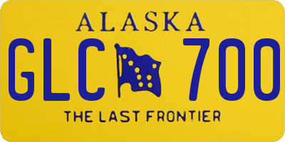 AK license plate GLC700