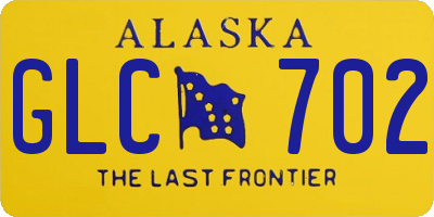 AK license plate GLC702