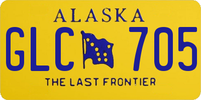 AK license plate GLC705