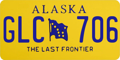 AK license plate GLC706